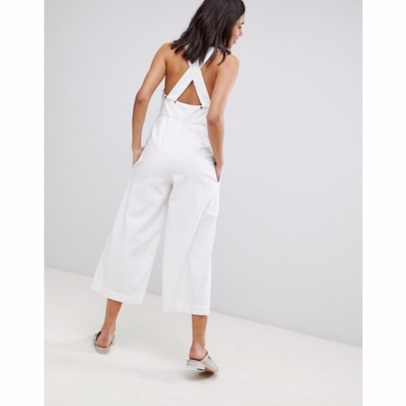 free people white jumpsuit